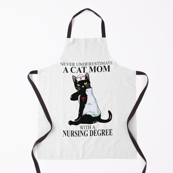 Item preview, Never Underestimate A Cat Mom With A Nursing Degree Shirt designed and sold by AlviaAlcedoArt.