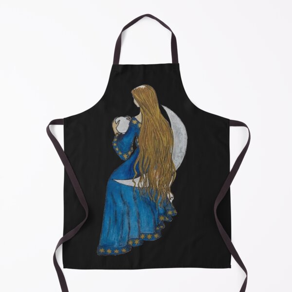 Item preview, Goddess Selena resting on a crescent moon designed and sold by creaphyl28.