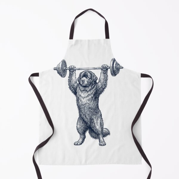 Item preview, Vintage Newfoundland Weightlifting Deadlift Gym Dog Lover designed and sold by DoodleTortle.