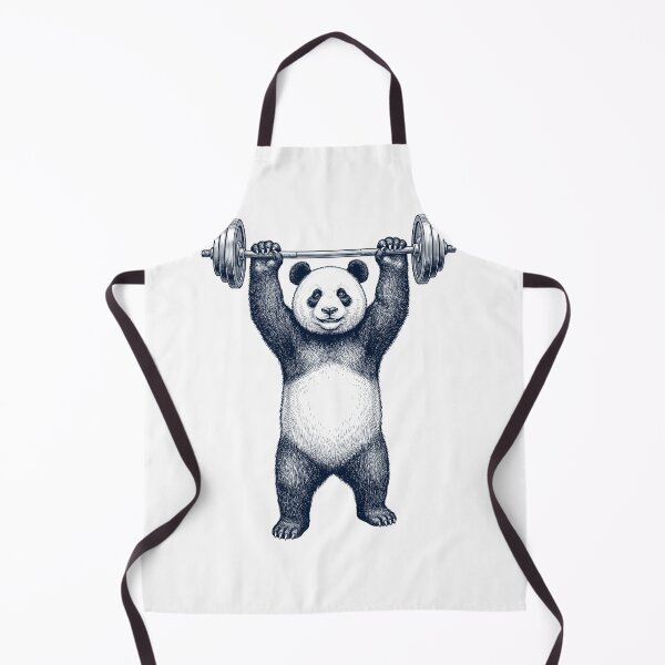 Item preview, Vintage Panda Weightlifting Deadlift Gym Animal Lover designed and sold by DoodleTortle.