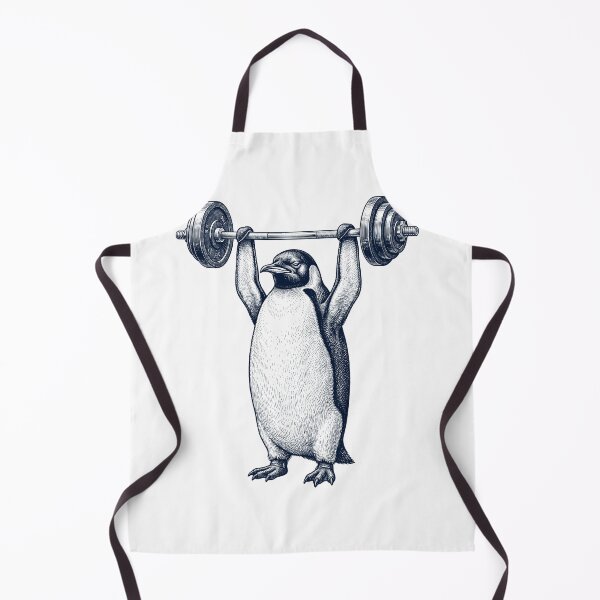 Artikelvorschau, Vintage Pinguin Gewichtheben Kreuzheben Fitnessstudio Tierliebhaber entworfen und verkauft von DoodleTortle.
