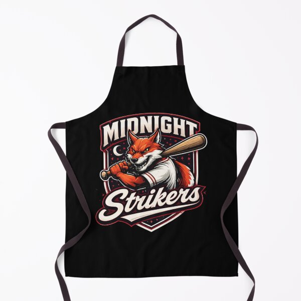 Item preview, Midnight Strikers Fox Baseball Mascot Logo – Vintage Sports Style Graphic Tee designed and sold by CosmicSplendor.
