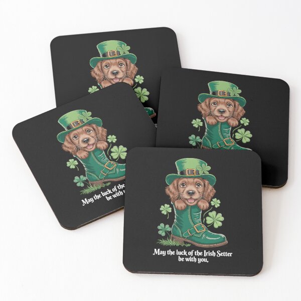 Item preview, Lucky Irish Setter St. Patrick’s Day Dog Lovers, Shamrocks designed and sold by VENOM0RIOT.