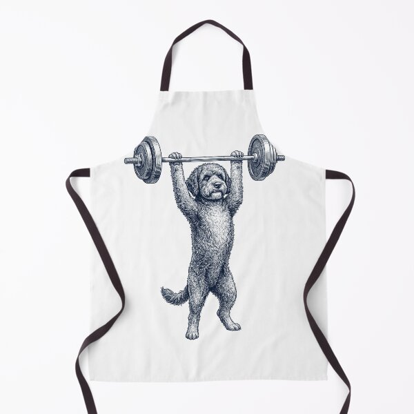 Item preview, Vintage Portuguese Water Dog Weightlifting Deadlift Gym Dog Lover designed and sold by DoodleTortle.