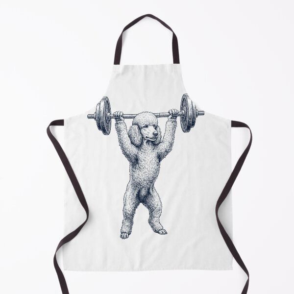 Artikelvorschau, Vintage Pudel Gewichtheben Kreuzheben Fitnessstudio Hundeliebhaber entworfen und verkauft von DoodleTortle.