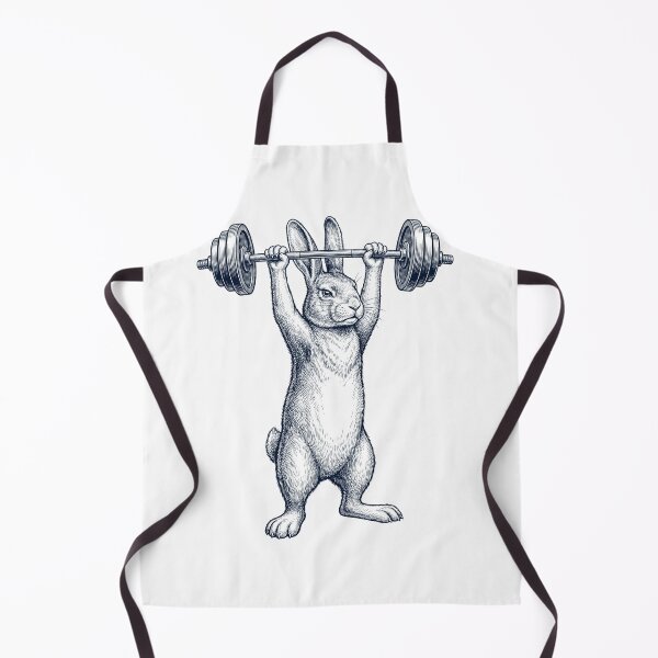 Artikelvorschau, Vintage-Kaninchen-Gewichtheben-Kreuzheben-Fitnessstudio-Tierliebhaber entworfen und verkauft von DoodleTortle.