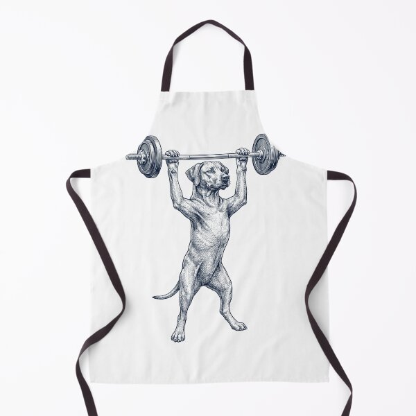 Item preview, Vintage Rhodesian Ridgeback Weightlifting Deadlift Gym Dog Lover designed and sold by DoodleTortle.