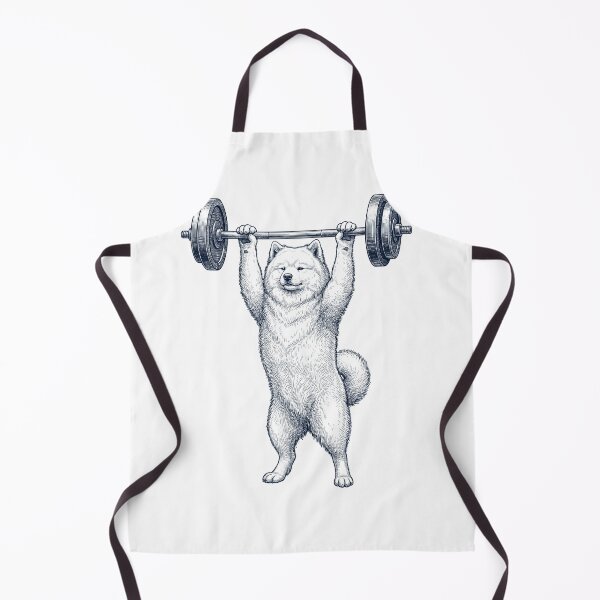 Item preview, Vintage Samoyed Weightlifting Deadlift Gym Dog Lover designed and sold by DoodleTortle.