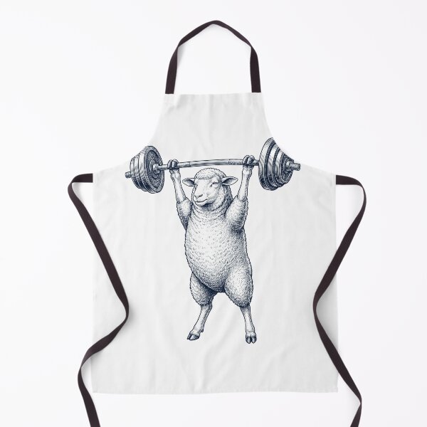 Artikelvorschau, Vintage Schaf Gewichtheben Kreuzheben Fitnessstudio Tierliebhaber entworfen und verkauft von DoodleTortle.