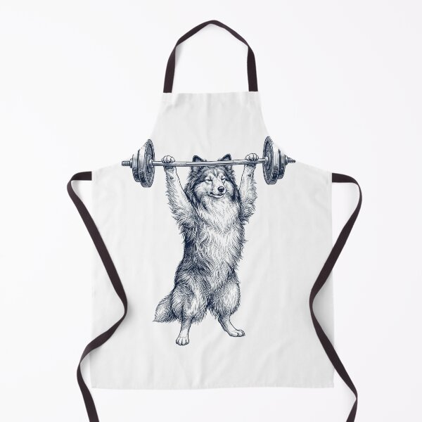 Item preview, Vintage Shetland Sheepdog Weightlifting Deadlift Gym Dog Lover designed and sold by DoodleTortle.