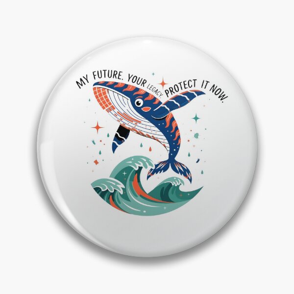 Item preview, The Power of the Ocean Save Our Seas Whale Art designed and sold by Nuvoro Eco Awareness.