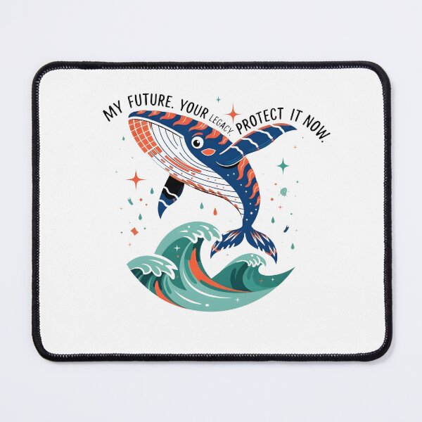 Item preview, The Power of the Ocean Save Our Seas Whale Art designed and sold by Nuvoro Eco Awareness.
