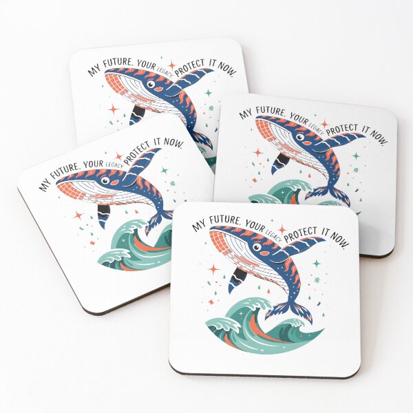 Item preview, The Power of the Ocean Save Our Seas Whale Art designed and sold by Nuvoro Eco Awareness.
