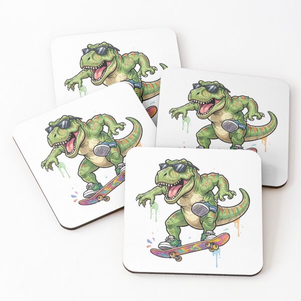 Item preview, skateboarding dinosaur designed and sold by catcurio.