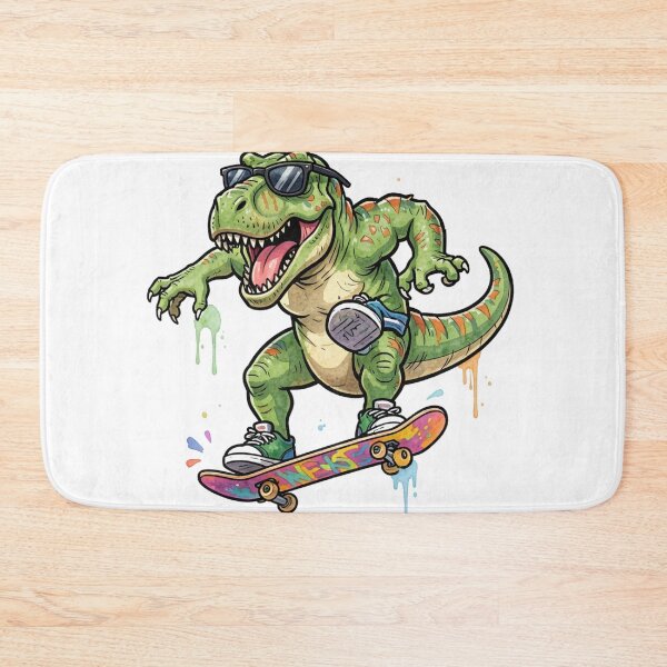 Item preview, skateboarding dinosaur designed and sold by catcurio.