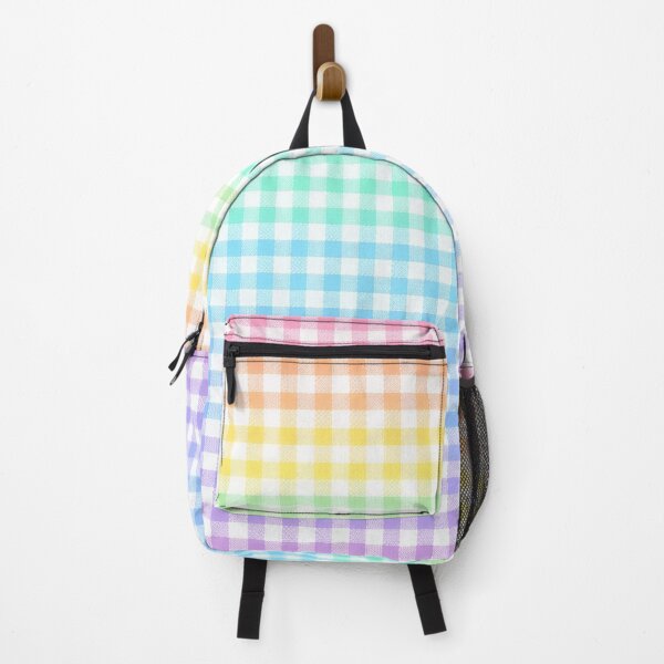 Item preview, Pastel Rainbow Gingham Check Pattern designed and sold by Myra365Art.