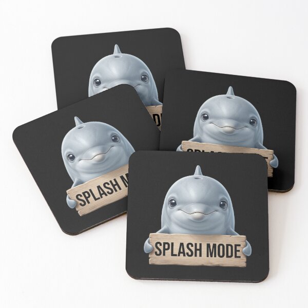 Item preview, Splash Mode Dolphin Funny Ocean Sticker designed and sold by EimSol.