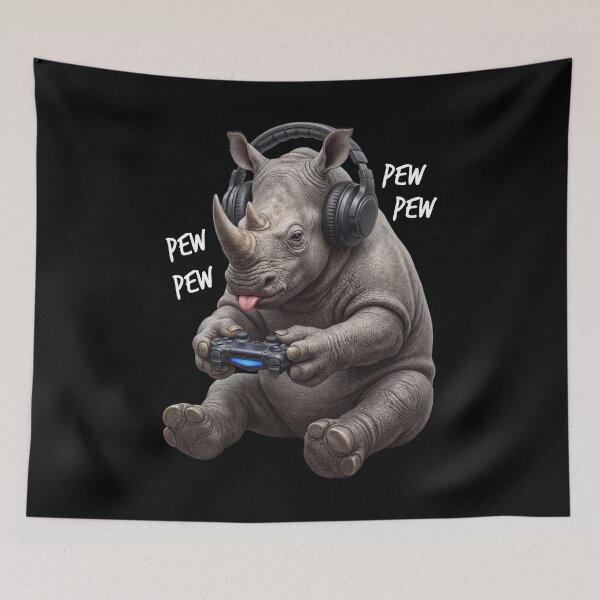 Item preview, Gaming Rhino Gamer Videogaming Animal Lover designed and sold by TerryConnells.