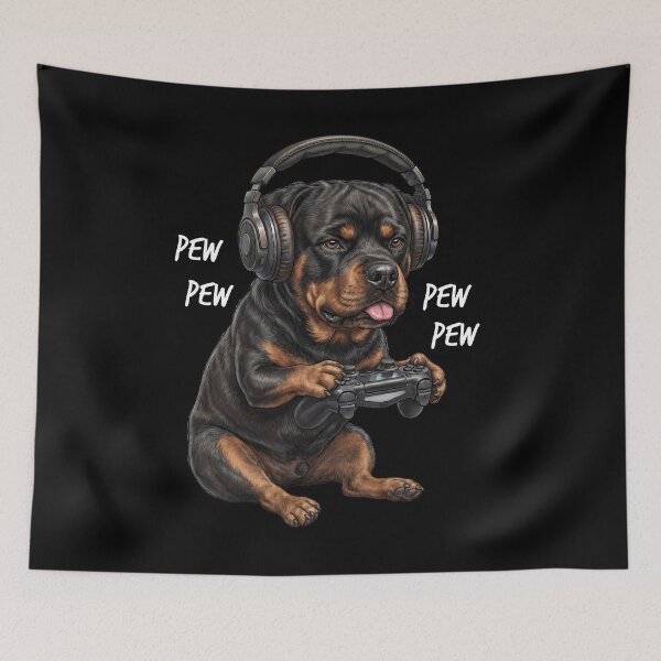 Item preview, Gaming Rottweiler Gamer Videogaming Dog Lover designed and sold by TerryConnells.