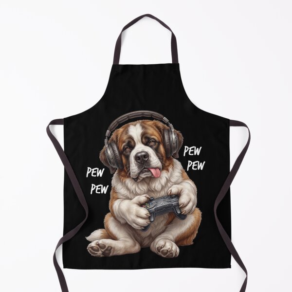 Item preview, Gaming Saint Bernard Gamer Videogaming Dog Lover designed and sold by TerryConnells.