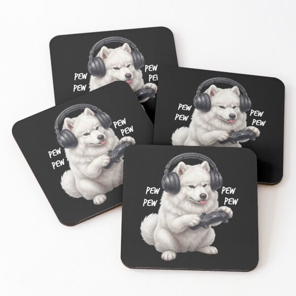 Item preview, Gaming Samoyed Gamer Videogaming Dog Lover designed and sold by TerryConnells.