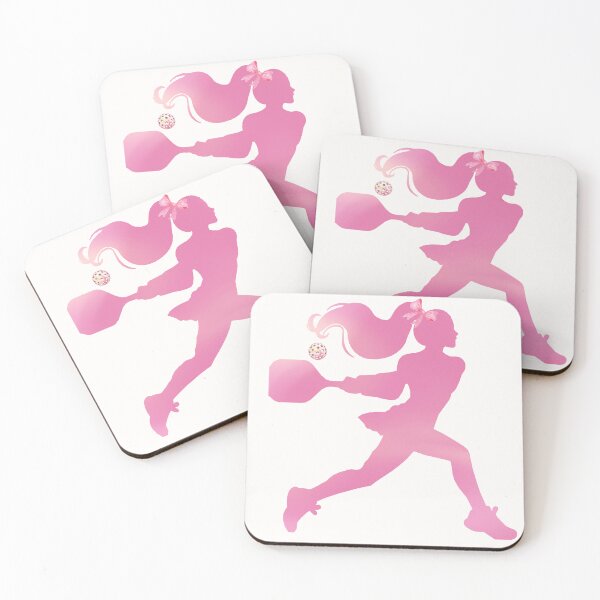 Item preview, Pink Coquette Pickleball Girl - Soft Aesthetic Bow & Ball Silhouette designed and sold by Wennebabs.
