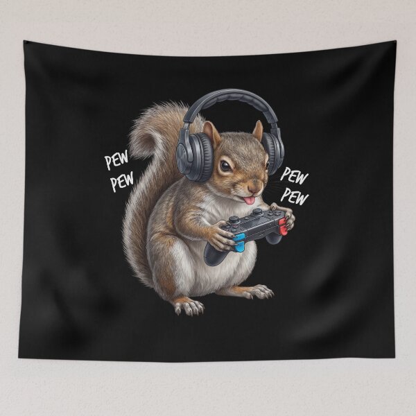 Item preview, Gaming Squirrel Gamer Videogaming Animal Lover designed and sold by TerryConnells.