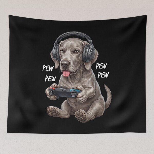 Item preview, Gaming Weimaraner Gamer Videogaming Dog Lover designed and sold by TerryConnells.