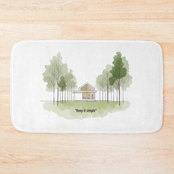 Item preview, Minimalist A-Frame Cabin - Keep It Simple designed and sold by Modern Nest Art.