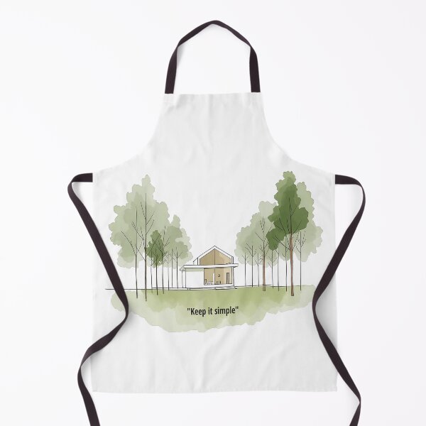 Item preview, Minimalist A-Frame Cabin - Keep It Simple designed and sold by Modern Nest Art.