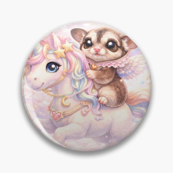 Item preview, Sugar Glider on Unicorn – Dreamy Kawaii Fantasy designed and sold by OneStepFromArt.
