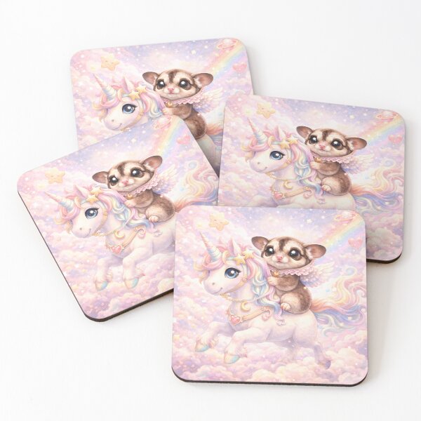 Item preview, Sugar Glider on Unicorn – Dreamy Kawaii Fantasy designed and sold by OneStepFromArt.
