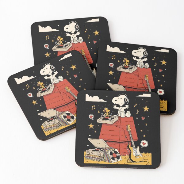 Item preview, Vinyl Vibes  Snoopy  Woodstocks Retro Jam Session designed and sold by RococoSort.