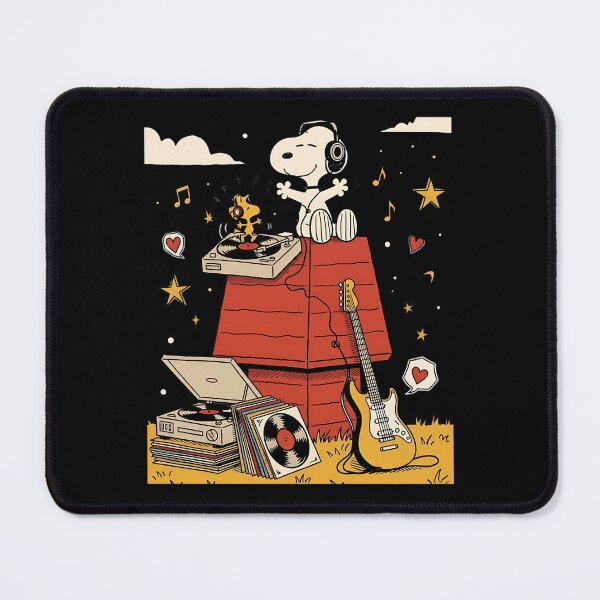 Item preview, Vinyl Vibes  Snoopy  Woodstocks Retro Jam Session designed and sold by RococoSort.