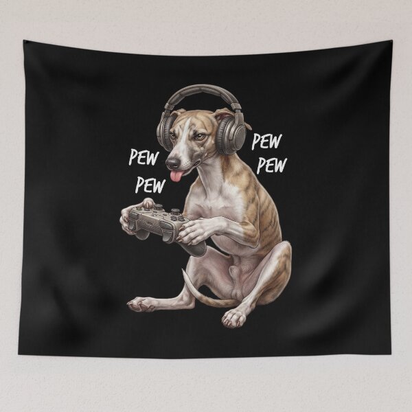 Item preview, Gaming Whippet Gamer Videogaming Dog Lover designed and sold by TerryConnells.