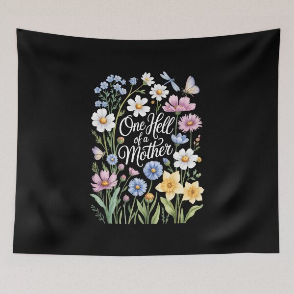 Item preview, One Hell of a Mother Mama Flower Mama  Mom First Time Mom Mama Valentine designed and sold by VENOM0RIOT.