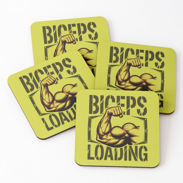 Item preview, Biceps Loading Funny Gym Workout Fitness Design designed and sold by Sparkofart07.