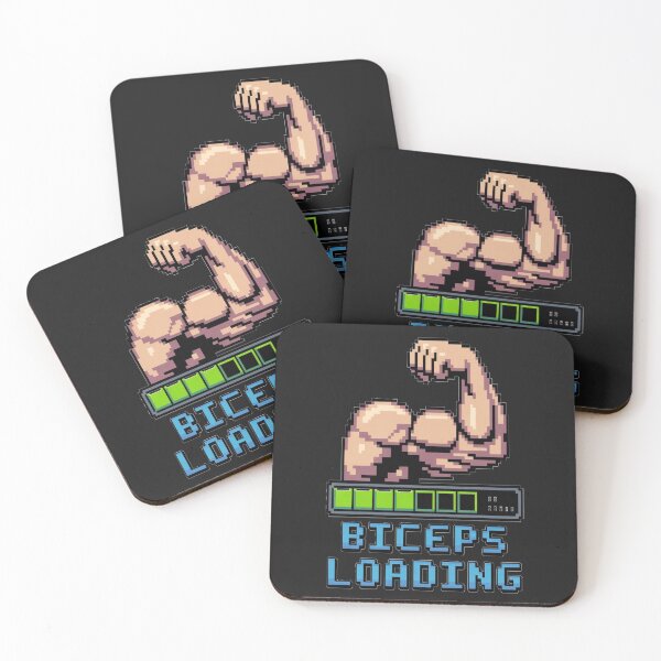 Item preview, Biceps Loading Funny Gym Workout Fitness Design designed and sold by Sparkofart07.