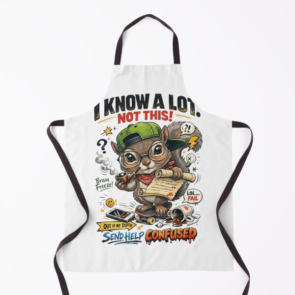 Item preview, I Know A Lot Not This Funny Squirrel – Confused Squirrel Meme Send Help designed and sold by ColorFlick.