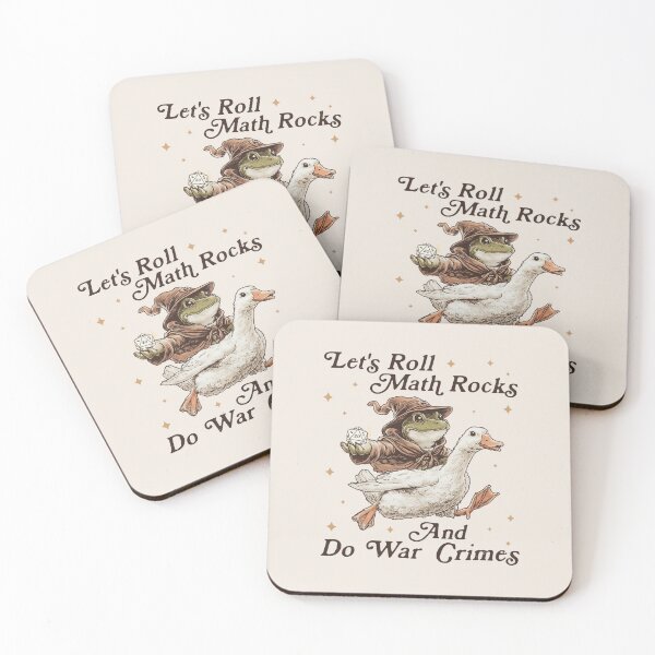 Item preview, Let's Roll Math Rocks And Do War Crimes, Funny Frog Wizard, Chaotic TTRPG Goose Rider, Nerdy D20 Dice designed and sold by toongstudio.