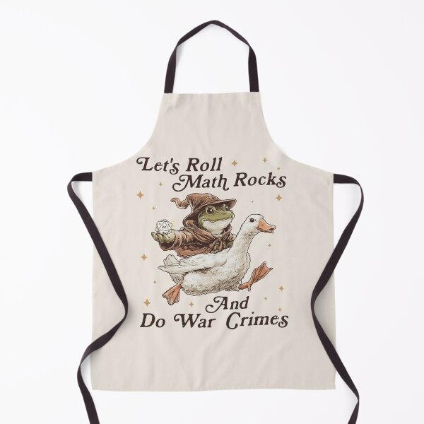 Item preview, Let's Roll Math Rocks And Do War Crimes, Funny Frog Wizard, Chaotic TTRPG Goose Rider, Nerdy D20 Dice designed and sold by toongstudio.