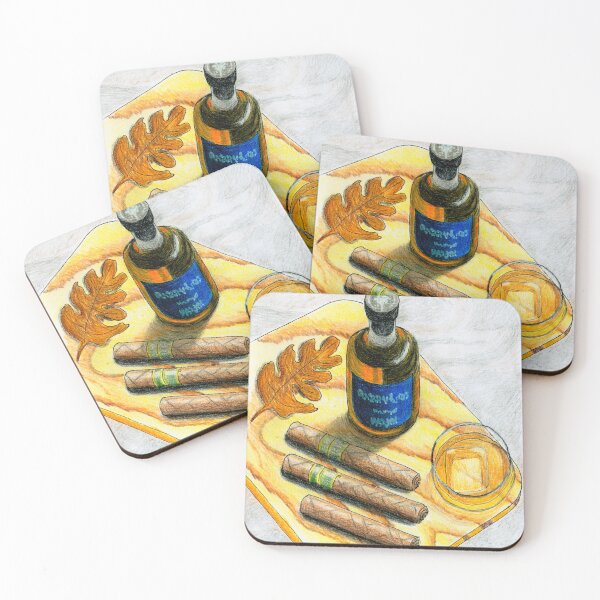 Item preview, Whiskey and Cigars - Luxury Lifestyle Watercolor Illustration designed and sold by Ihor Ivanov.