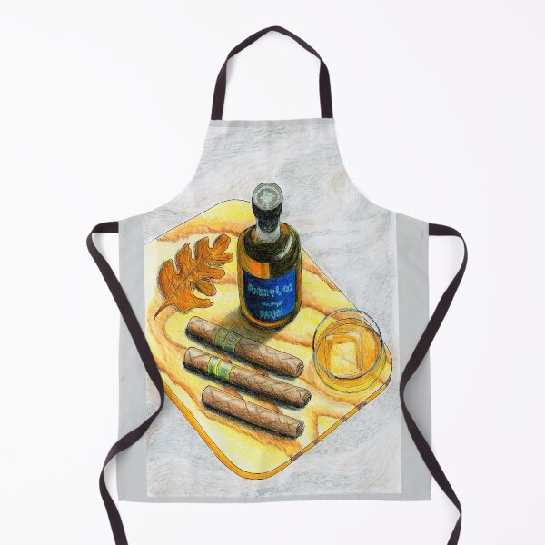 Item preview, Whiskey and Cigars - Luxury Lifestyle Watercolor Illustration designed and sold by Ihor Ivanov.