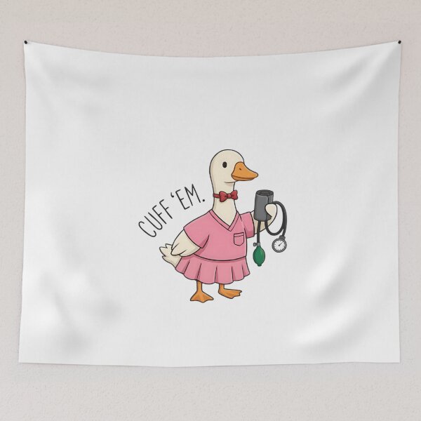 Item preview, Funny duck nurse designed and sold by Brainy_Prints.
