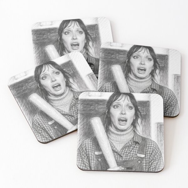 Item preview, Black and White Pencil Sketch Portrait of Distressed Horror Film Woman – Vintage Psychological Thriller Inspired Art designed and sold by Leon Woods Pencil Art.