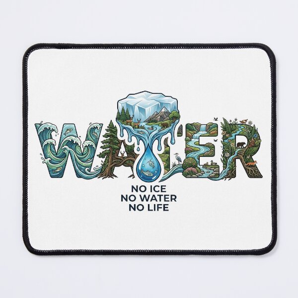 Item preview, Water is Life Eco Awareness Nature Art designed and sold by Nuvoro Eco Awareness.