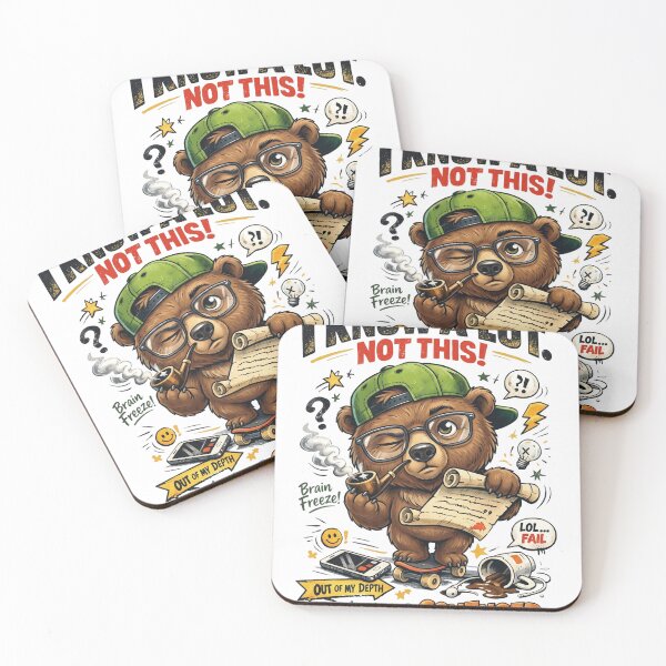 Item preview, I Know A Lot Not This Funny Bear – Confused Bear Meme Send Help designed and sold by ColorFlick.