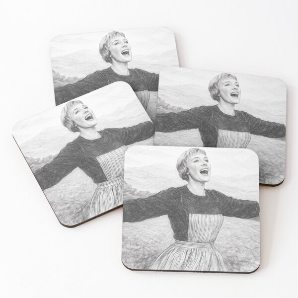 Item preview, Black and White Pencil Sketch Portrait of Classic Musical Film Woman – Vintage Singing Scene Inspired Art designed and sold by Leon Woods Pencil Art.