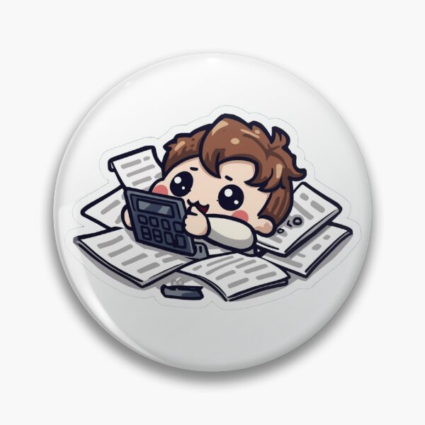Item preview, Accountant Sticker — Funny Finance Worker Humor Decal for Laptop & Office designed and sold by Stick_It_With_Love.