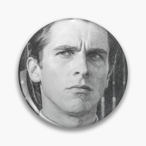Item preview, Black and White Pencil Sketch Portrait of Suited 80s Businessman – Dark Psychological Thriller Inspired Art designed and sold by Leon Woods Pencil Art.